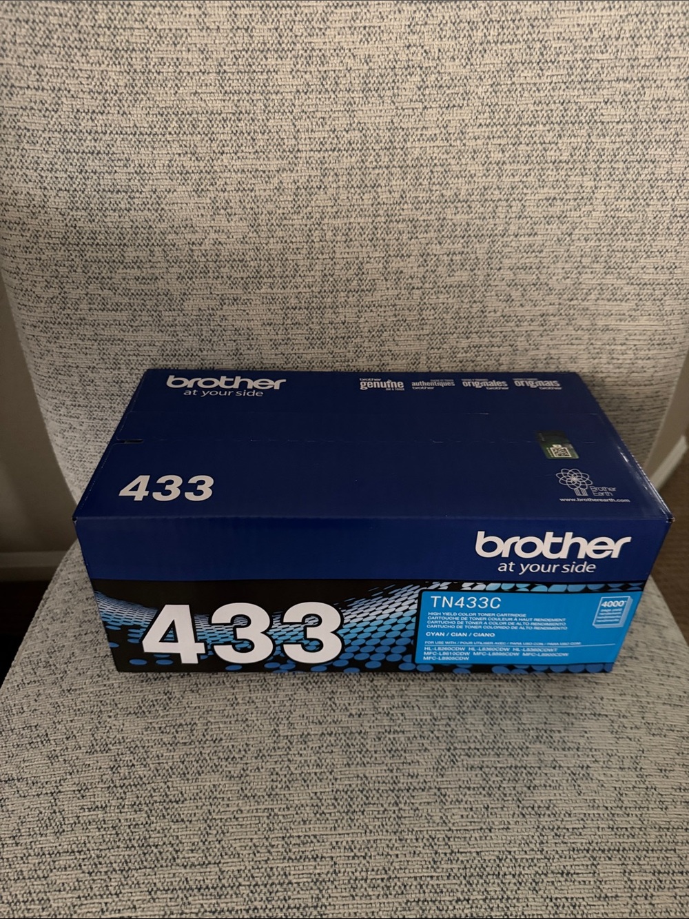 Brother Genuine Ink & Toner Blue Packaging Box color CYAN BRAND NEW